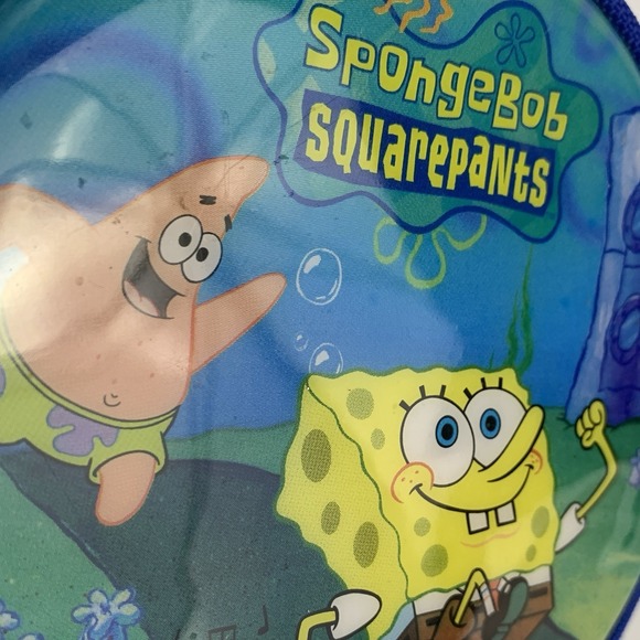Vintage Y2k Spongebob SquarePants Round CD Disc Case Holder  Zipped Storage - Picture 4 of 14